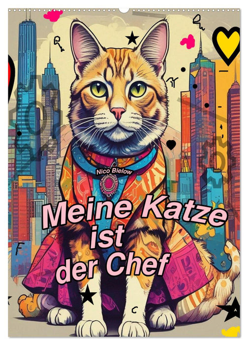 Meine Katze ist der Chef (CALVENDO Wandkalender 2025)