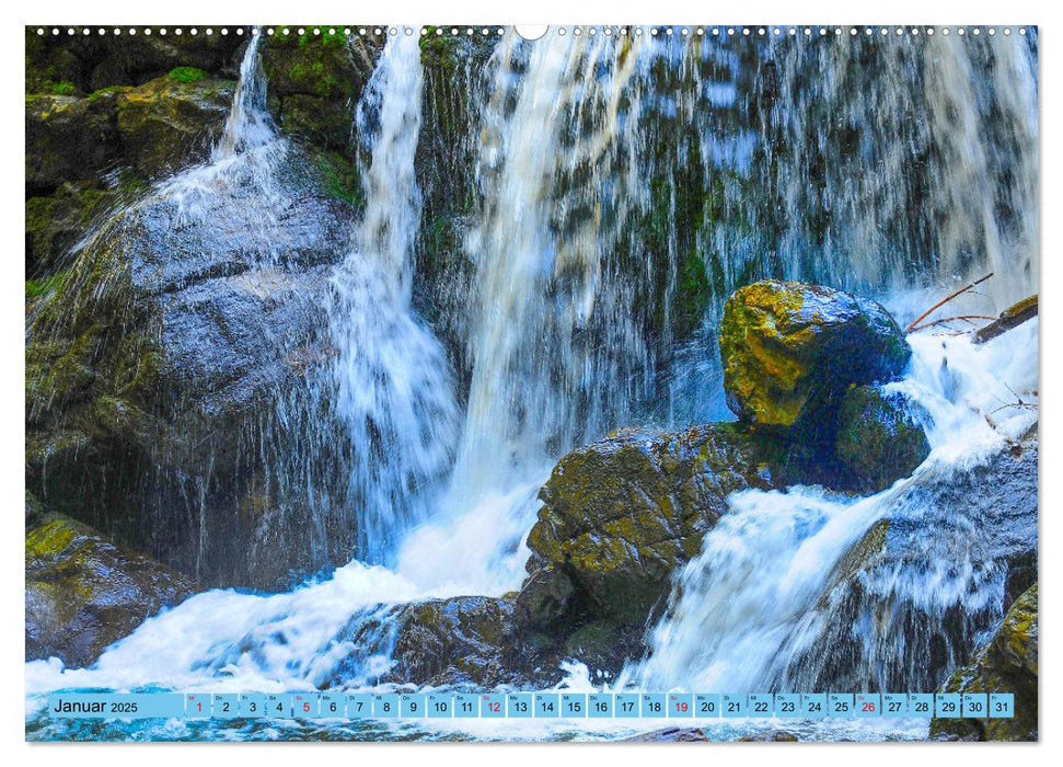 Rauschende Wildbäche im Allgäu (CALVENDO Wandkalender 2025)