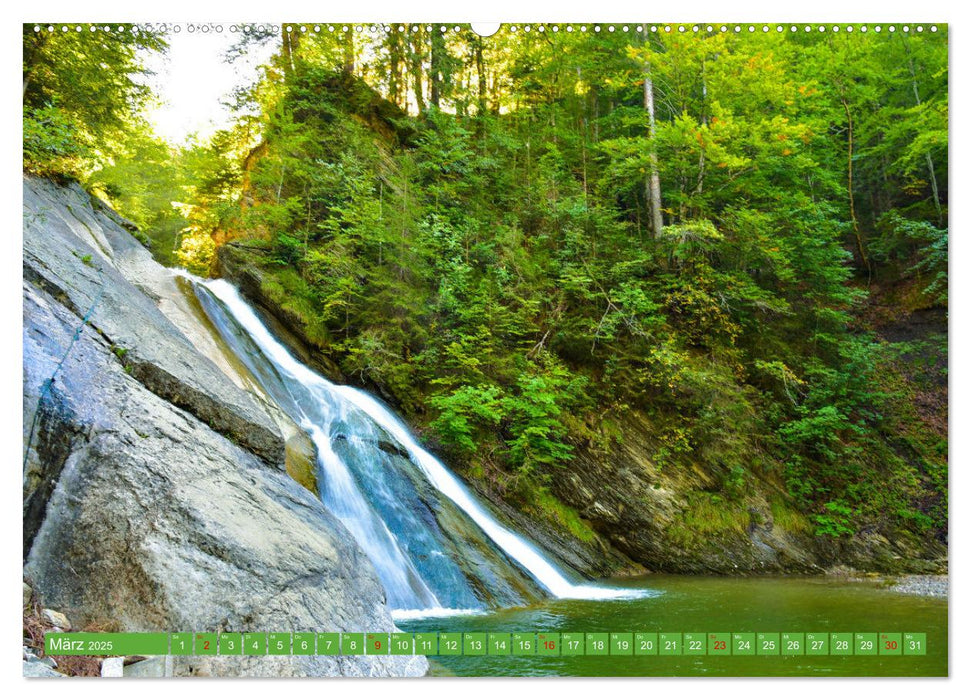 Rauschende Wildbäche im Allgäu (CALVENDO Wandkalender 2025)