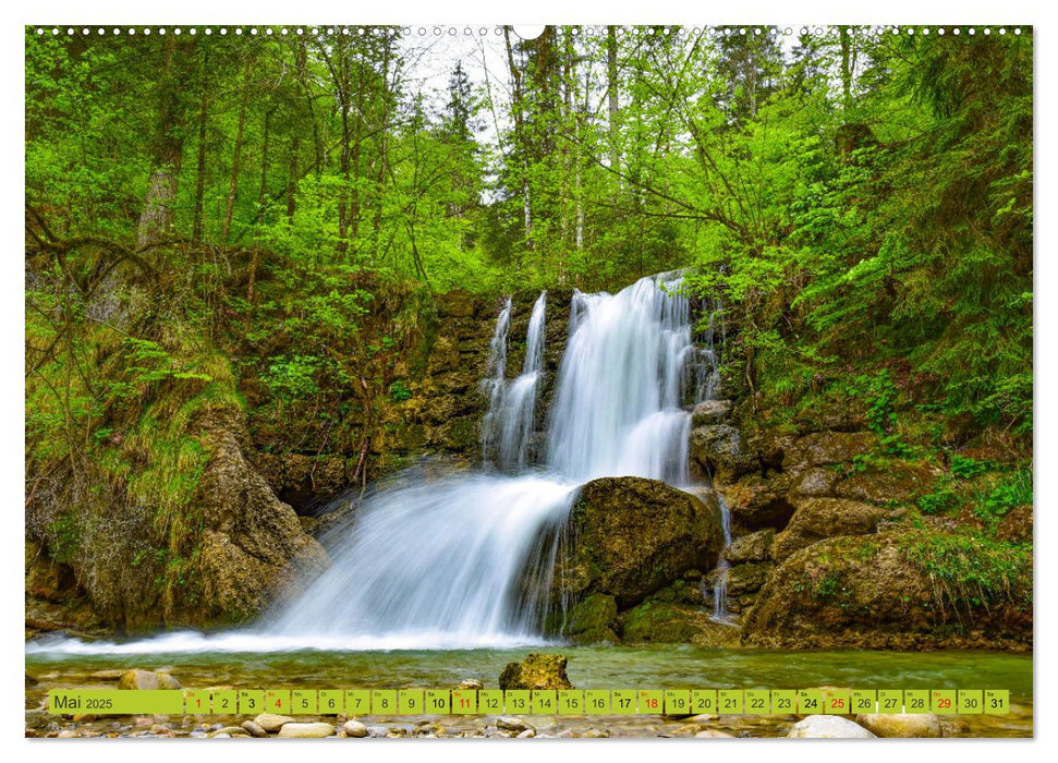 Rauschende Wildbäche im Allgäu (CALVENDO Wandkalender 2025)