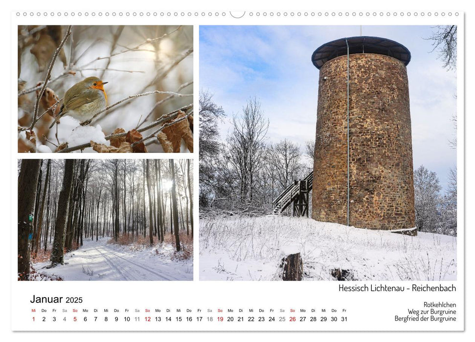 Märchenhaftes Hessisch Lichtenau (CALVENDO Wandkalender 2025)