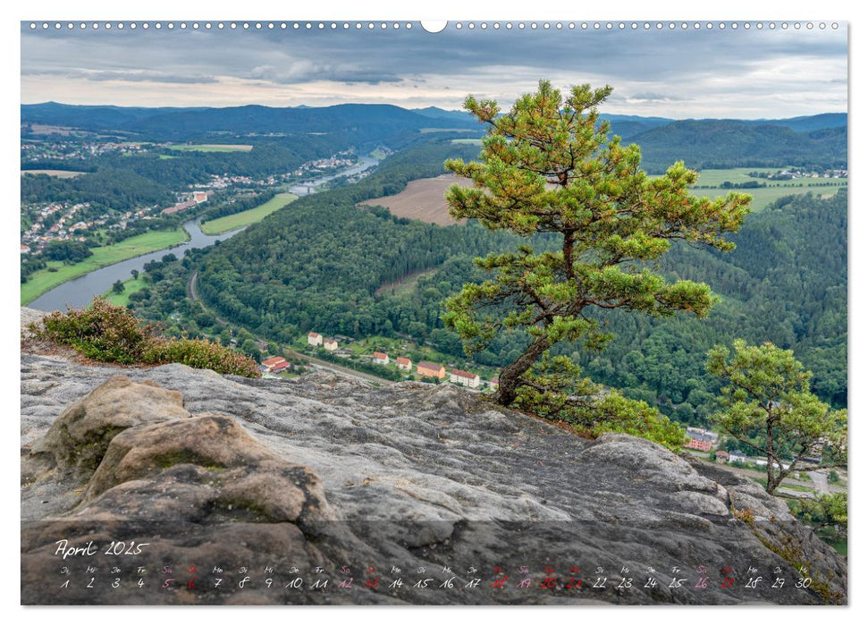 Landschaften der Sächsischen Schweiz (CALVENDO Premium Wandkalender 2025)