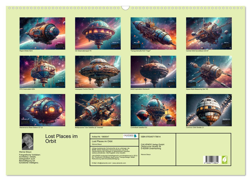 Lost Places im Orbit (CALVENDO Wandkalender 2025)