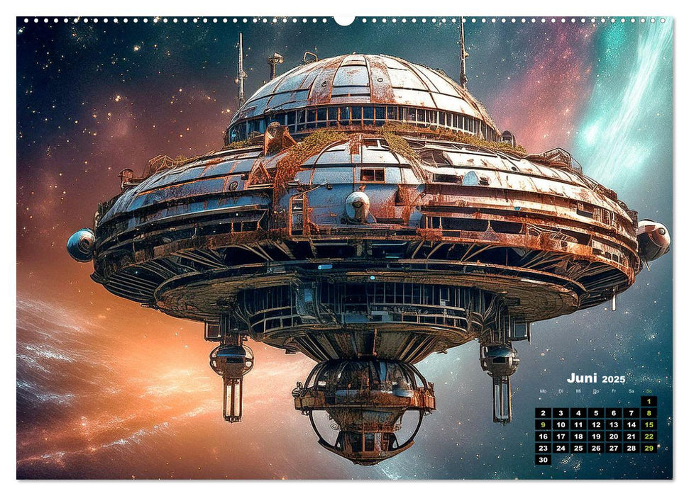 Lost Places im Orbit (CALVENDO Wandkalender 2025)