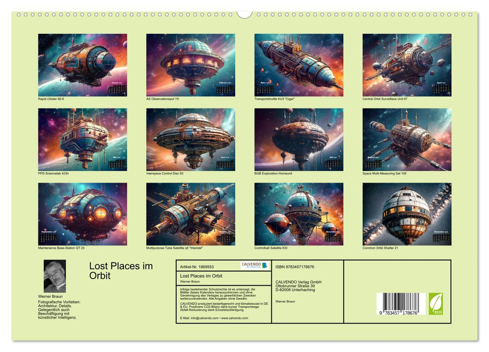 Lost Places im Orbit (CALVENDO Premium Wandkalender 2025)