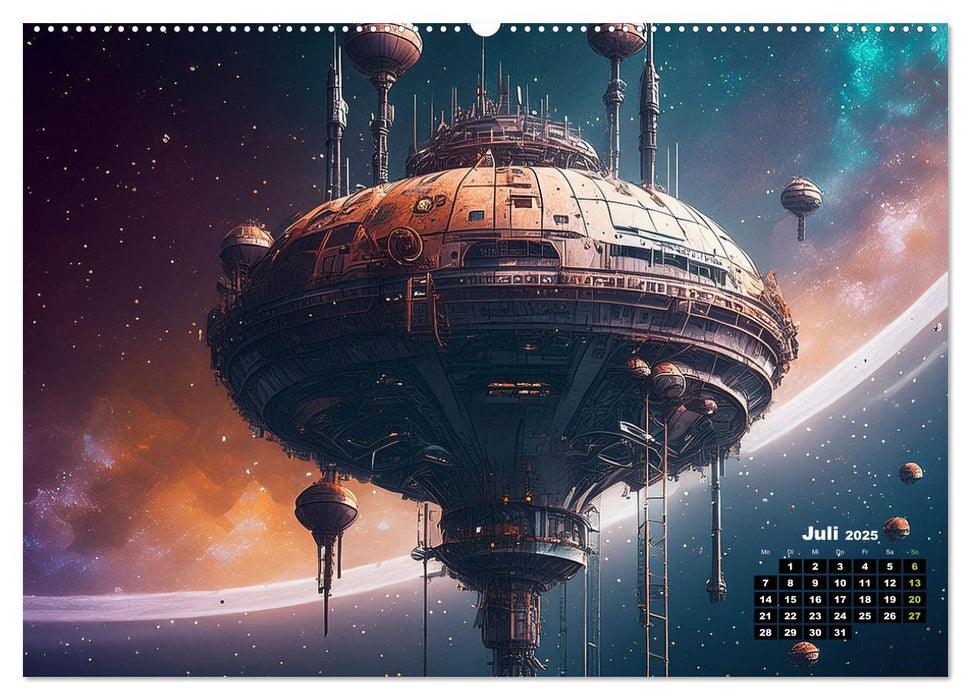 Lost Places im Orbit (CALVENDO Premium Wandkalender 2025)