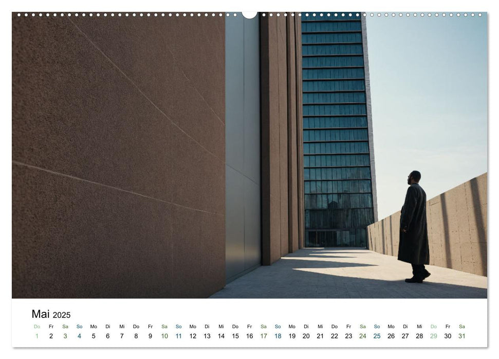 Einsamkeit in Architektur (CALVENDO Wandkalender 2025)