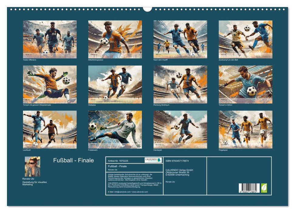 Fußball - Finale (CALVENDO Wandkalender 2025)