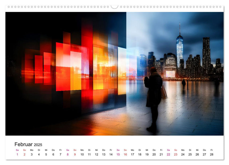 Stadt Lichter (CALVENDO Wandkalender 2025)