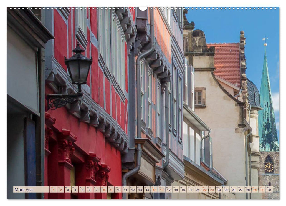 Quedlinburg ganz nah - Welterbestadt im Harz (CALVENDO Premium Wandkalender 2025)