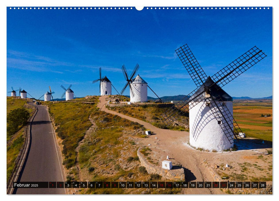 Windmühlen in La Mancha (CALVENDO Wandkalender 2025)