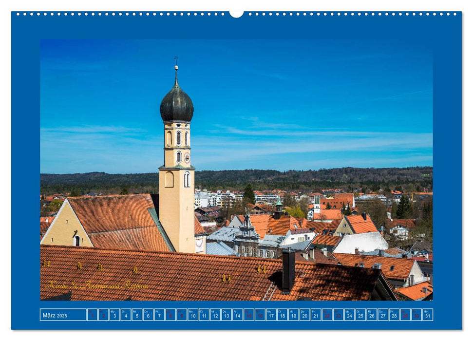 Flößerstadt Wolfratshausen (CALVENDO Premium Wandkalender 2025)