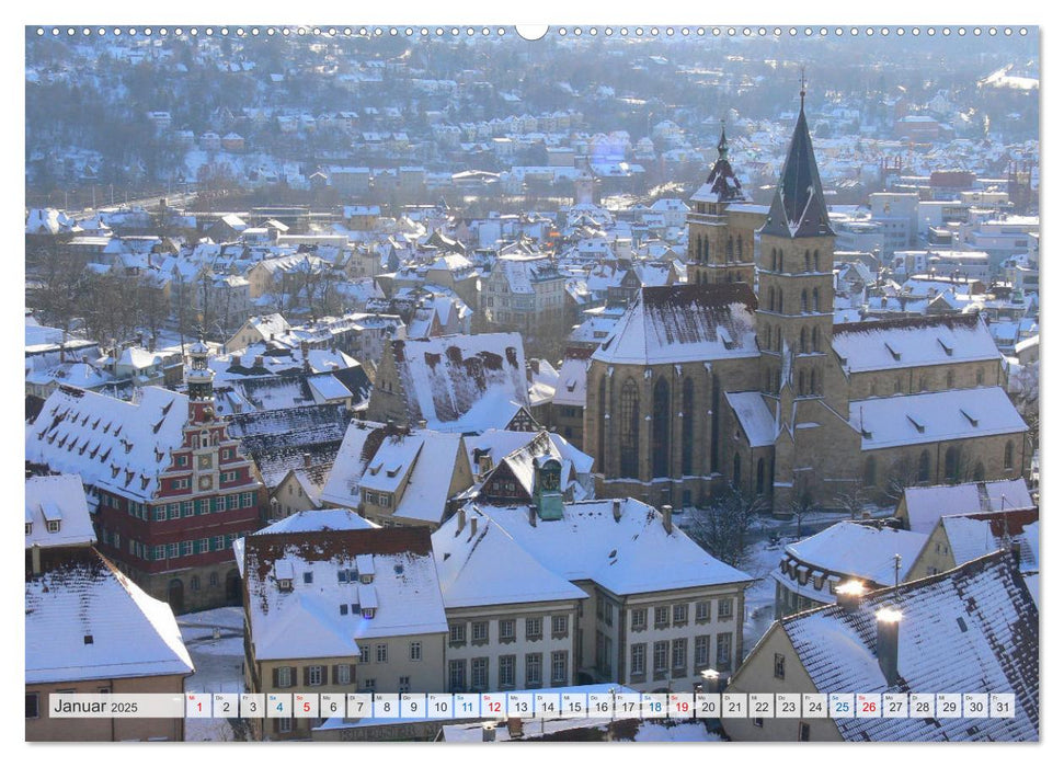 Esslingen zwischen Tag und Nacht (CALVENDO Wandkalender 2025)