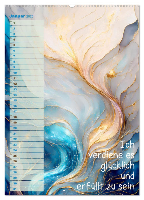 Der feminine Affirmationskalender (CALVENDO Wandkalender 2025)