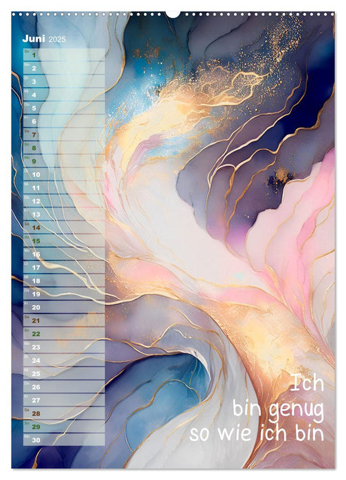 Der feminine Affirmationskalender (CALVENDO Wandkalender 2025)