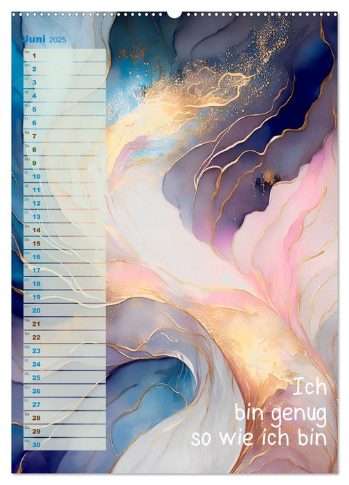 Der feminine Affirmationskalender (CALVENDO Wandkalender 2025)