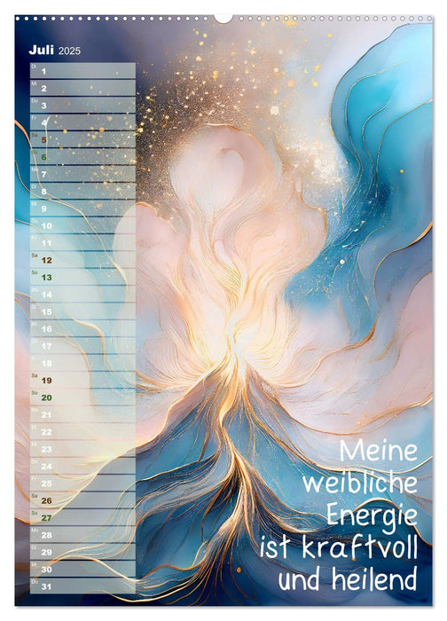 Der feminine Affirmationskalender (CALVENDO Premium Wandkalender 2025)