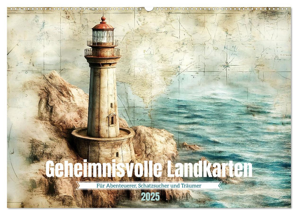 Geheimnisvolle Landkarten (CALVENDO Wandkalender 2025)