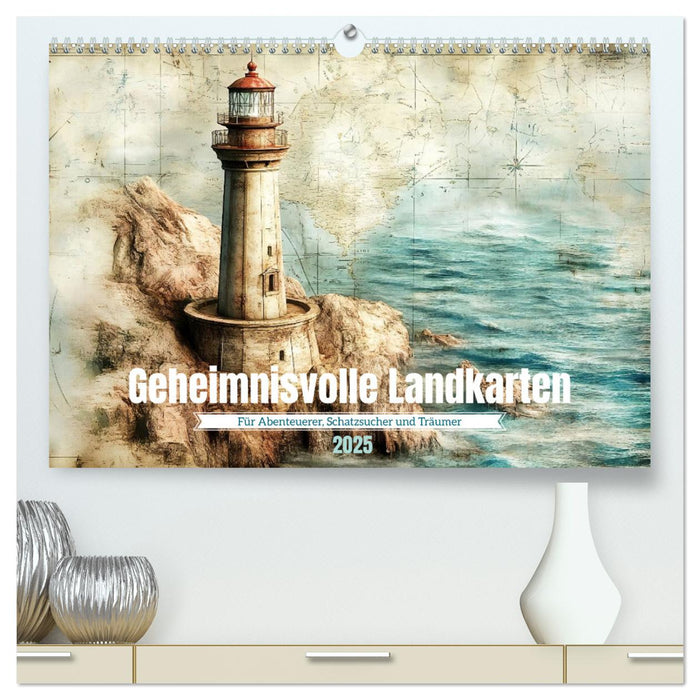 Geheimnisvolle Landkarten (CALVENDO Premium Wandkalender 2025)