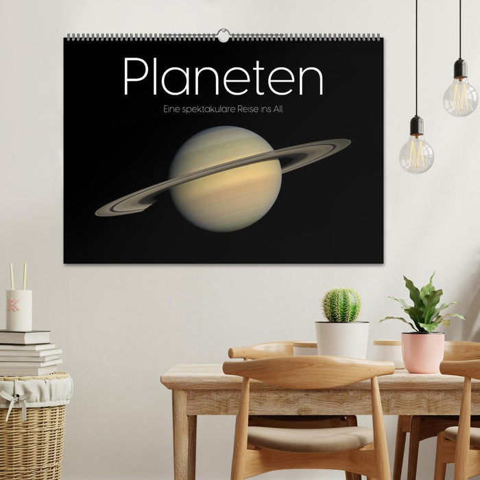 Planeten - Eine spektakuläre Reise ins All. (CALVENDO Wandkalender 2025)