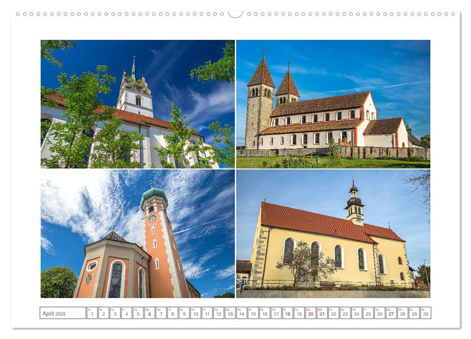 Gotteshäuser am Bodensee (CALVENDO Wandkalender 2025)