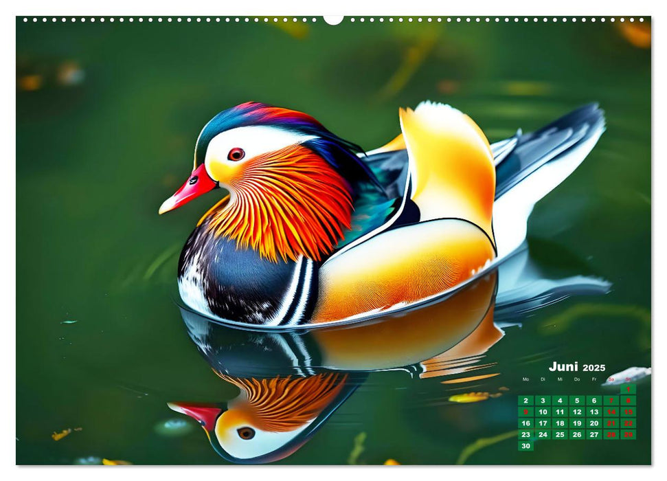 Leuchtend farbenfrohe Vögel (CALVENDO Wandkalender 2025)