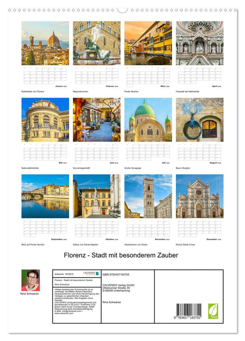 Florenz - Stadt mit besonderem Zauber (CALVENDO Premium Wandkalender 2025)