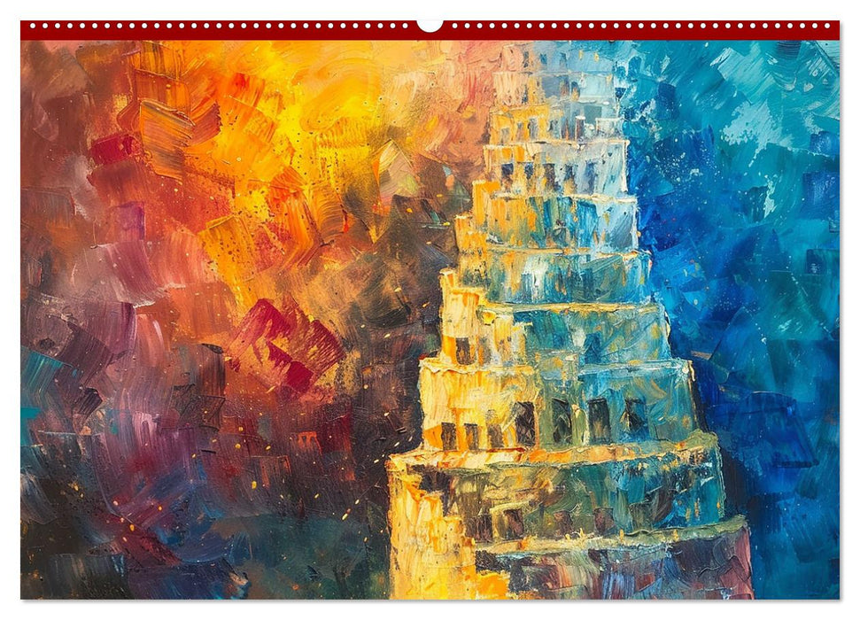 Der Turm zu Babel: Ungemalte Bilder der Kunstgeschichte (CALVENDO Premium Wandkalender 2025)