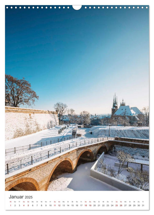 Erfurt - Die romantische Altstadt (CALVENDO Wandkalender 2025)