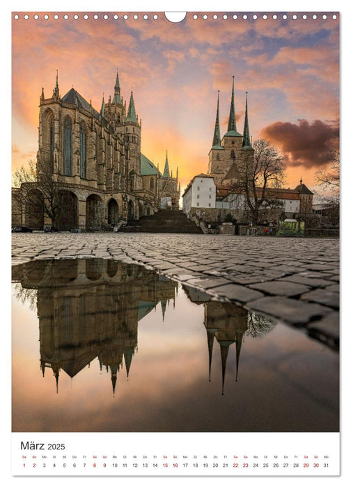 Erfurt - Die romantische Altstadt (CALVENDO Wandkalender 2025)