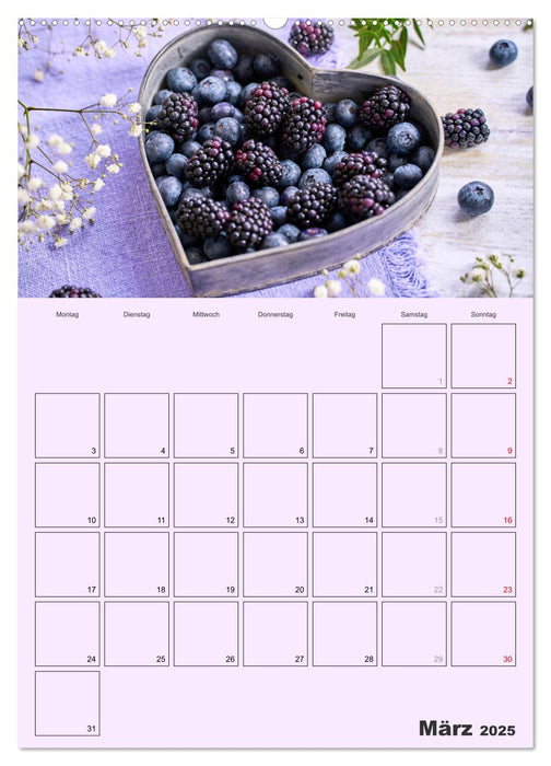 Obst Kalender - GESUND DURCH DAS JAHR (CALVENDO Premium Wandkalender 2025)