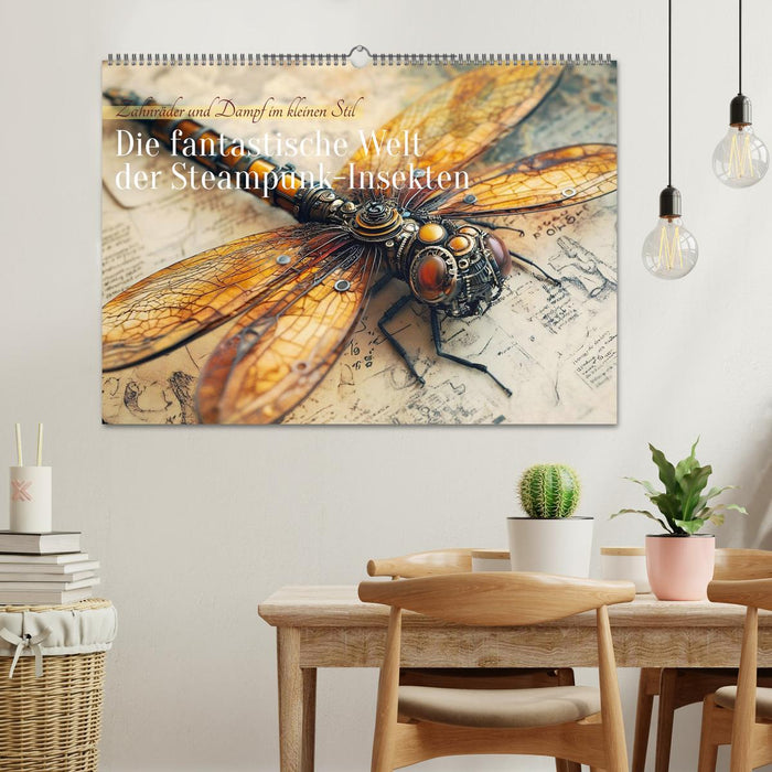 Die fantastische Welt der Steampunk-Insekten (CALVENDO Wandkalender 2025)