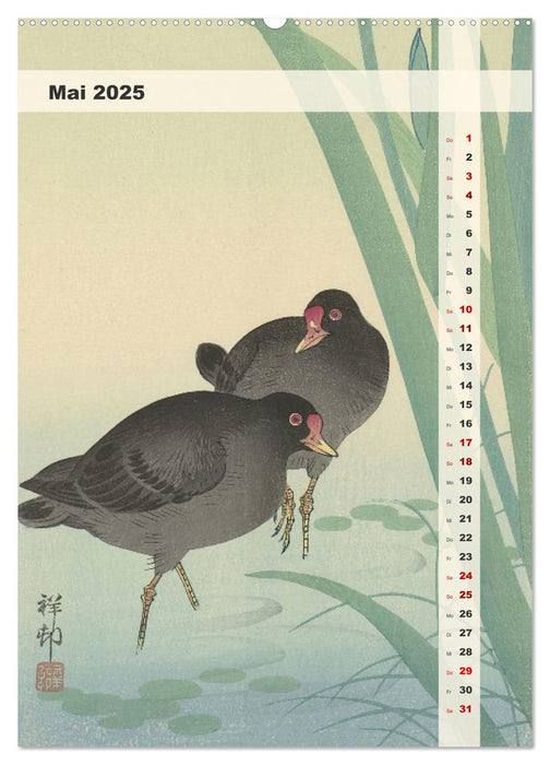 Ohara Koson - Gefiederte Schönheiten (CALVENDO Wandkalender 2025)