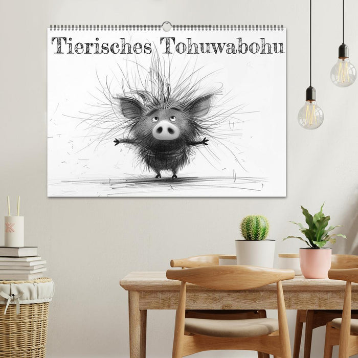 Tierisches Tohuwabohu (CALVENDO Wandkalender 2025)