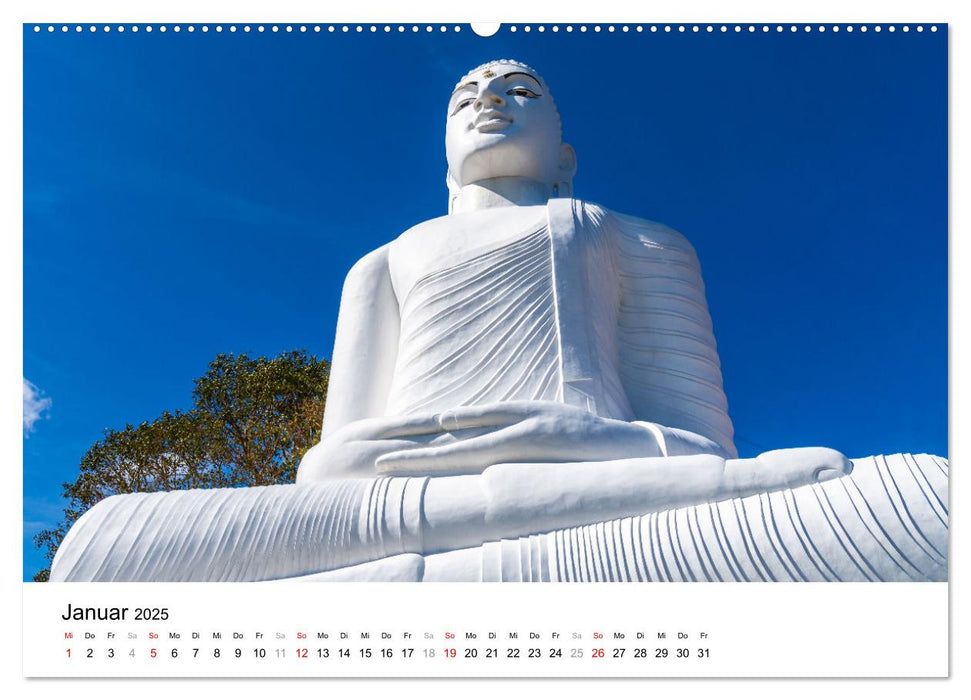 Urlaub in Sri Lanka - Reise durch Asien, Kultur und Natur (CALVENDO Premium Wandkalender 2025)