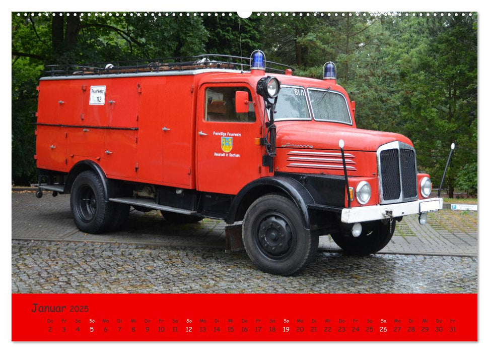 DDR Feuerwehr Klassiker (CALVENDO Wandkalender 2025)