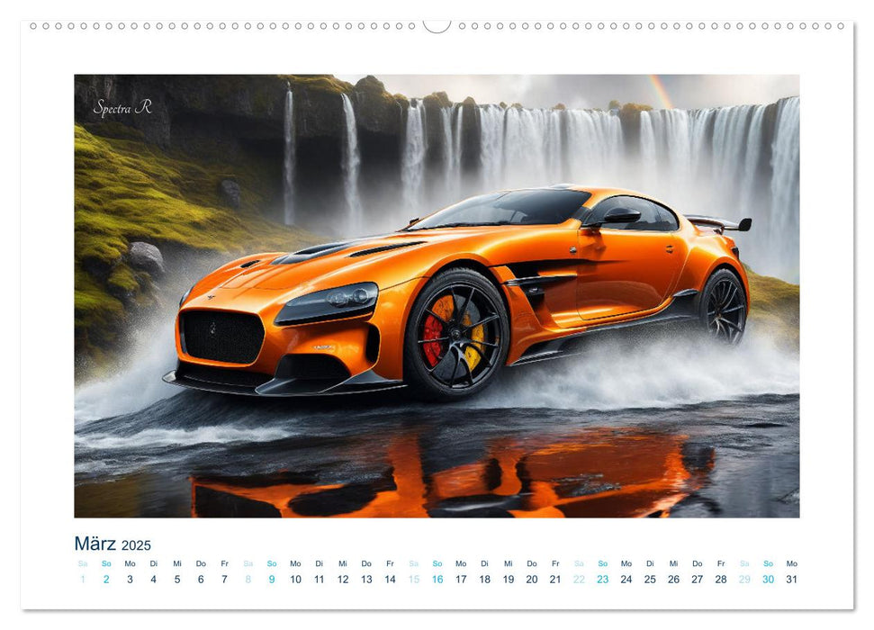 Faszination KI-Sportwagen (CALVENDO Wandkalender 2025)