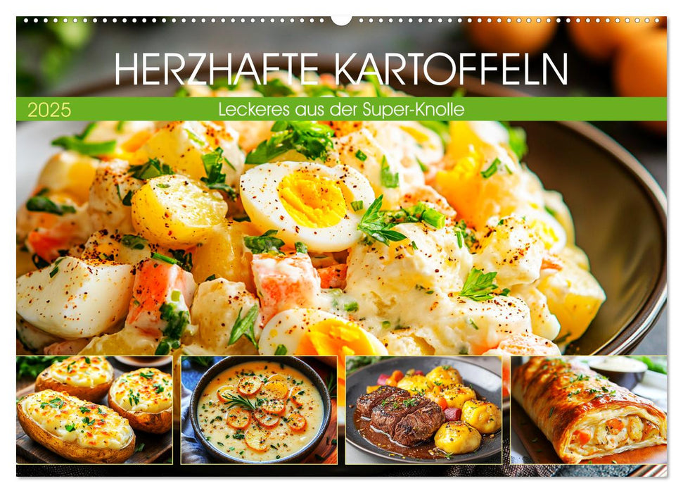 Herzhafte Kartoffeln. Leckeres aus der Super-Knolle (CALVENDO Wandkalender 2025)