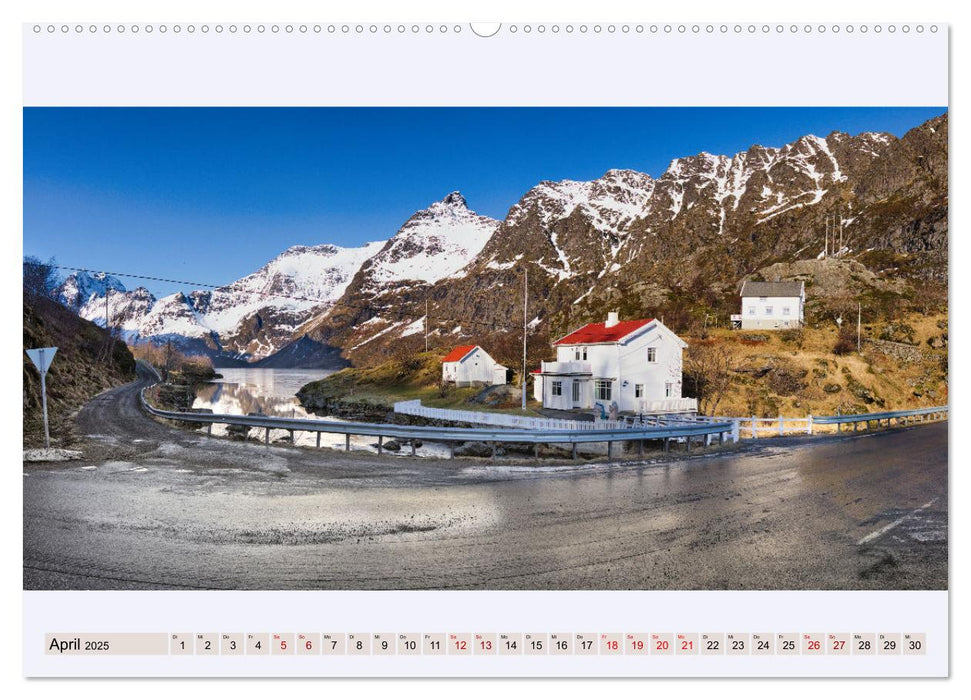 Norwegen Nordland Troms og Finnmark - Panoramen (CALVENDO Premium Wandkalender 2025)