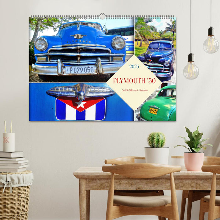 PLYMOUTH '50 - Ein US-Oldtimer in Havanna (CALVENDO Wandkalender 2025)