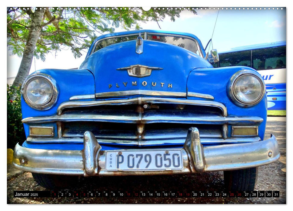 PLYMOUTH '50 - Ein US-Oldtimer in Havanna (CALVENDO Wandkalender 2025)