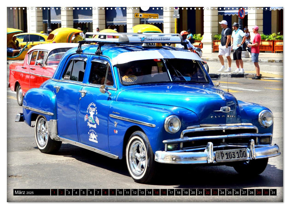 PLYMOUTH '50 - Ein US-Oldtimer in Havanna (CALVENDO Wandkalender 2025)