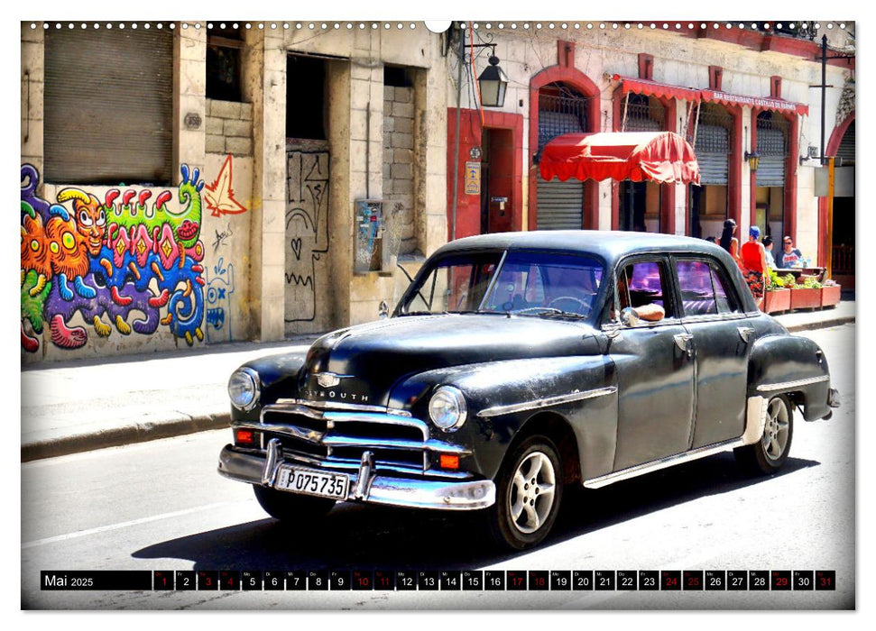 PLYMOUTH '50 - Ein US-Oldtimer in Havanna (CALVENDO Wandkalender 2025)