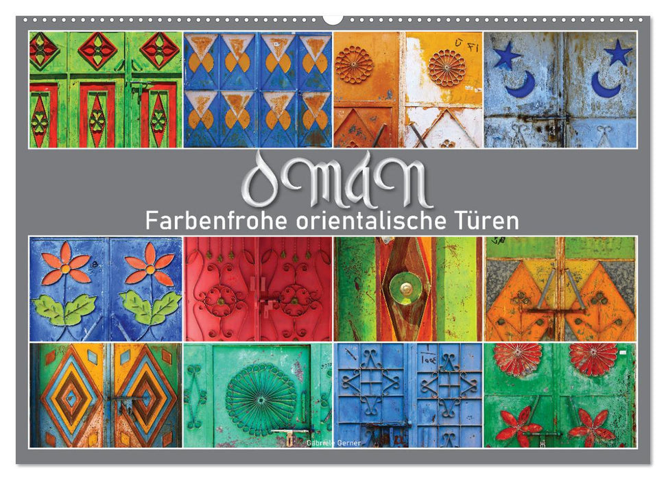 OMAN - Farbenfrohe orientalische Türen (CALVENDO Wandkalender 2025)