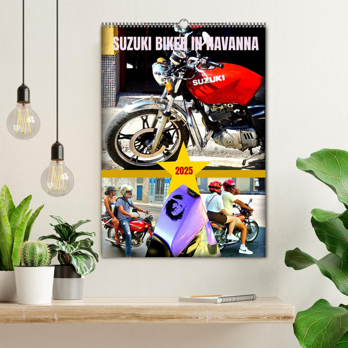 SUZUKI BIKER IN HAVANNA (CALVENDO Wandkalender 2025)