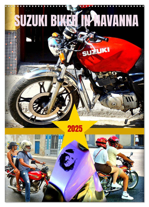 SUZUKI BIKER IN HAVANNA (CALVENDO Wandkalender 2025)