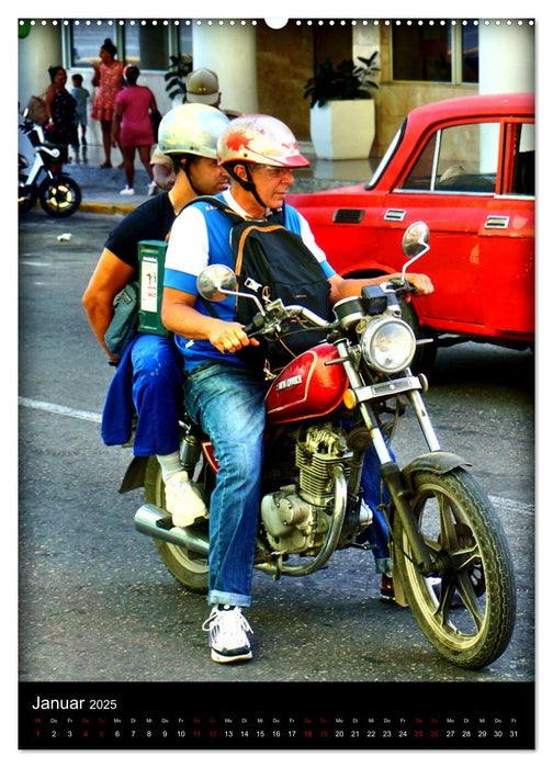 SUZUKI BIKER IN HAVANNA (CALVENDO Wandkalender 2025)