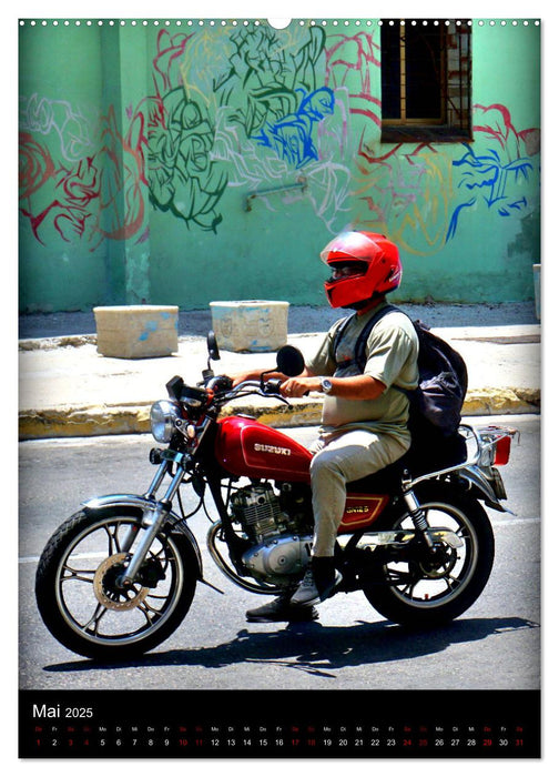 SUZUKI BIKER IN HAVANNA (CALVENDO Wandkalender 2025)