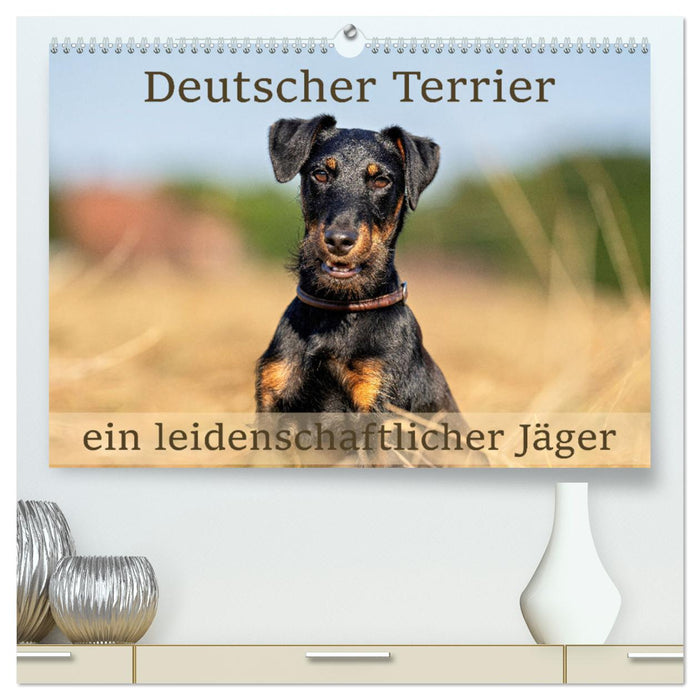 Deutscher Terrier - ein leidenschaftlicher Jäger (CALVENDO Premium Wandkalender 2025)