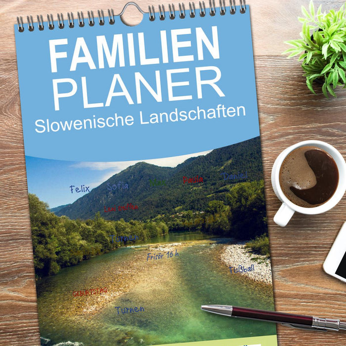 Slowenische Landschaften (CALVENDO Familienplaner 2025)